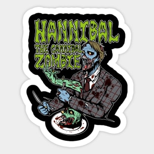 Hannibal, The Cannibal Zombie Sticker